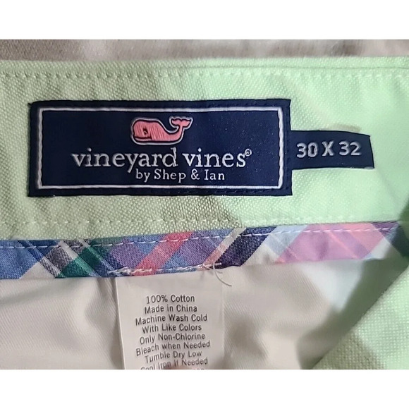 Vineyard Vines Breaker Chambray Pants Men's 30 x 29 Bright Green - Picture 3 of 6
